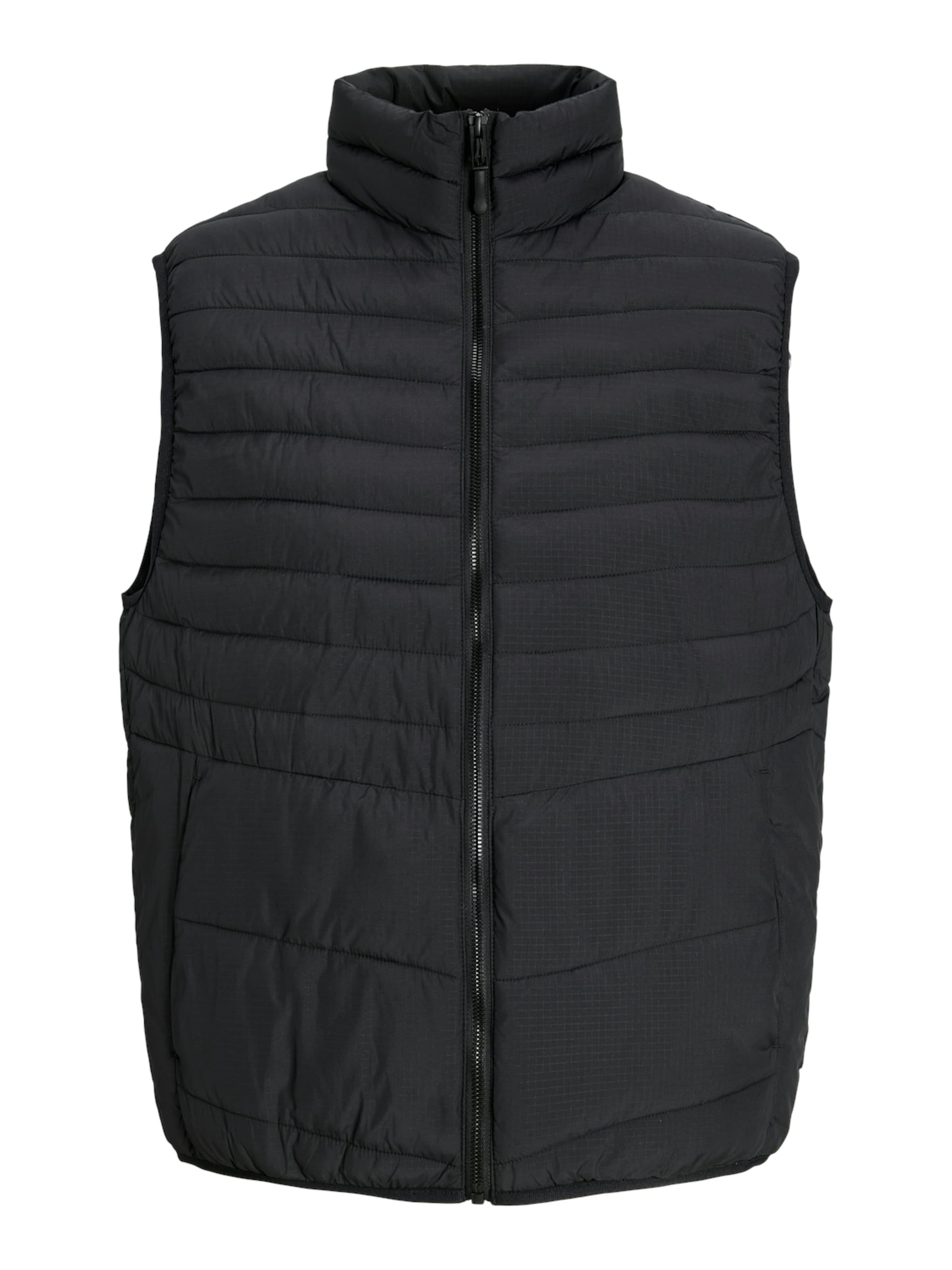 JACK & JONES Vest 'JJESTATE' in Black: front