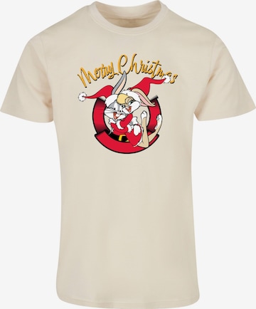 ABSOLUTE CULT T-Shirt 'Looney Tunes - Lola Merry Christmas' in Beige: predná strana