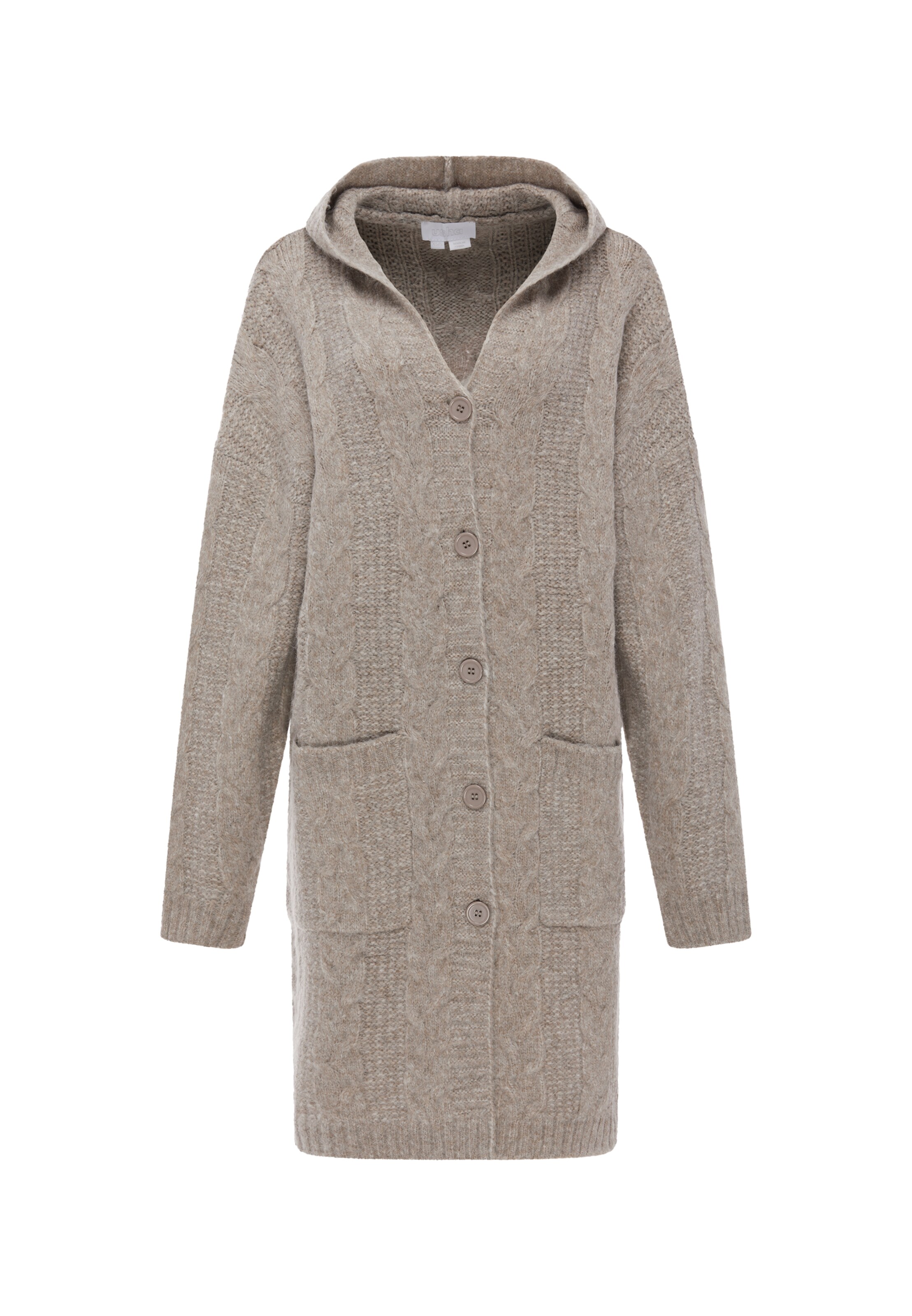 usha WHITE LABEL Trui in Bruin: voorkant