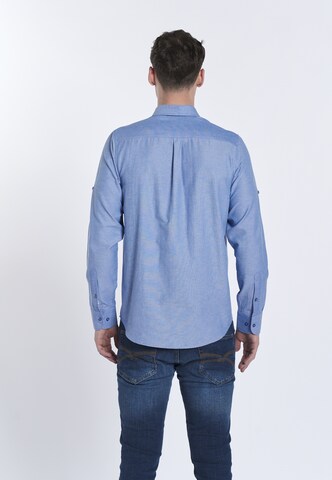 Coupe regular Chemise ' FYODOR ' DENIM CULTURE en bleu