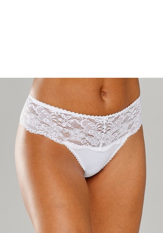 NUANCE Thong in White: front