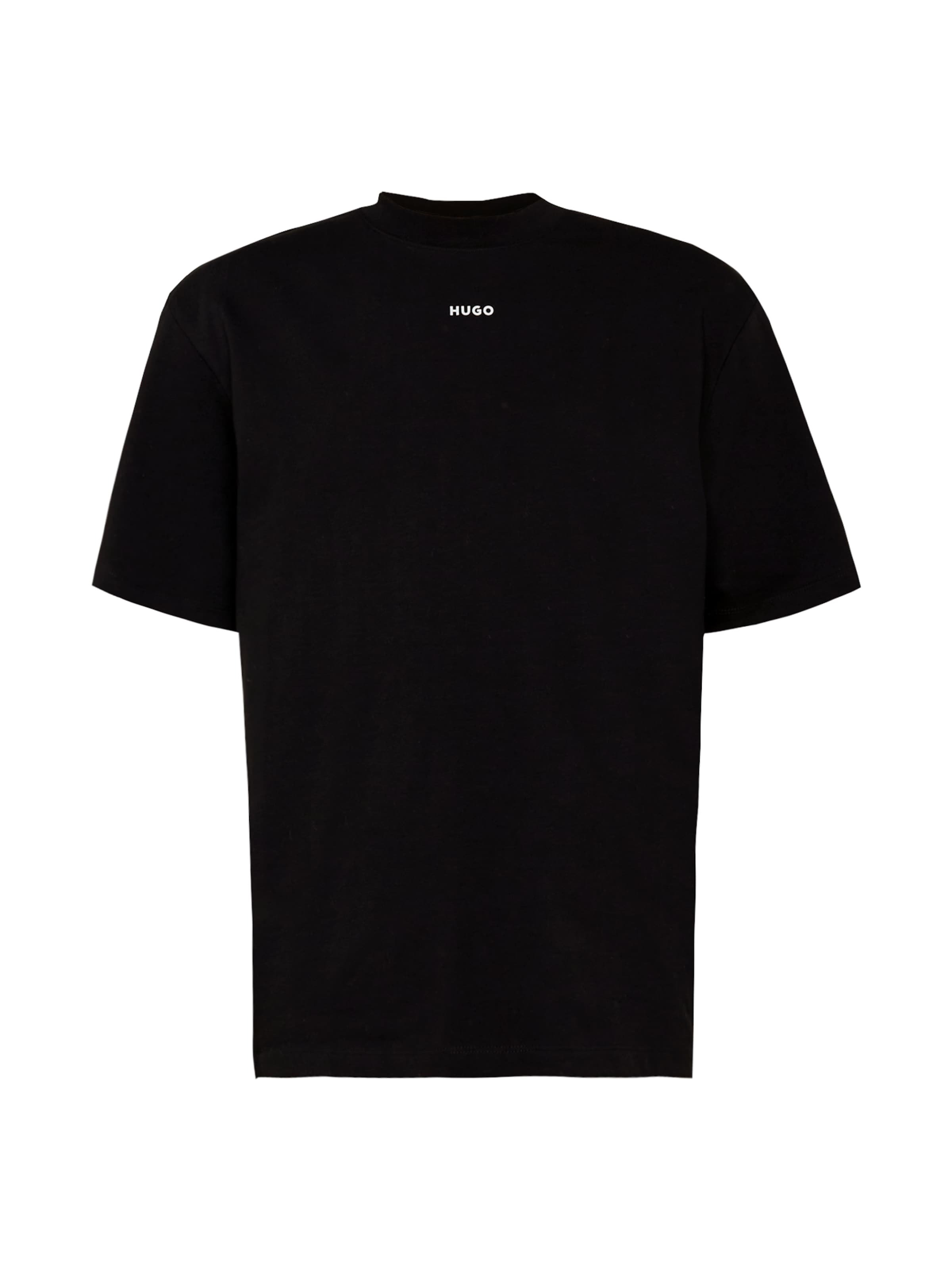 HUGO Μπλουζάκι 'Dapolino' σε μαύρο: μπροστά