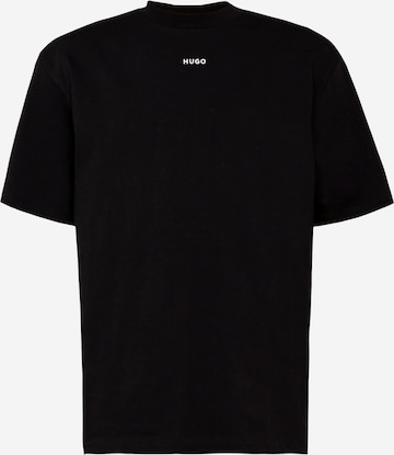 HUGO Shirt 'Dapolino' in Zwart: voorkant