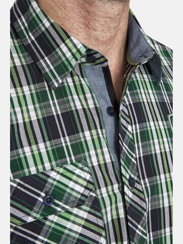 Jan Vanderstorm Comfort fit Button Up Shirt ' Jonfinn ' in Blue