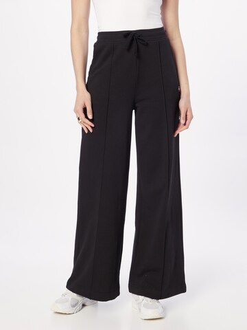 Tommy Jeans Wide leg Pants in Black: front