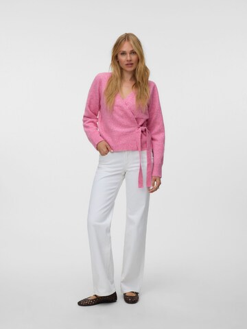 VERO MODA Gebreid vest 'VMIsabella' in Roze
