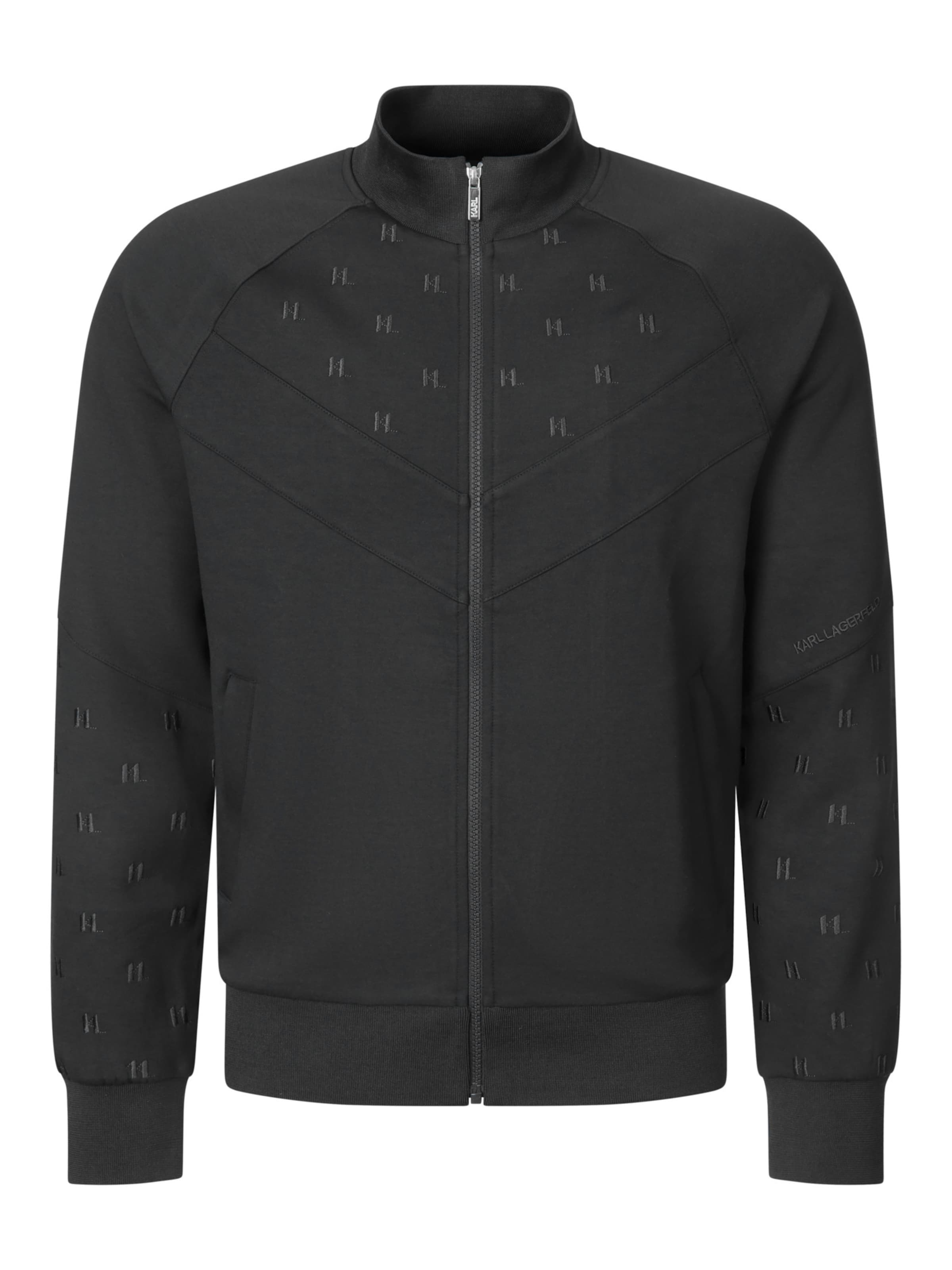Giacca di felpa '705014' di Karl Lagerfeld in nero: frontale
