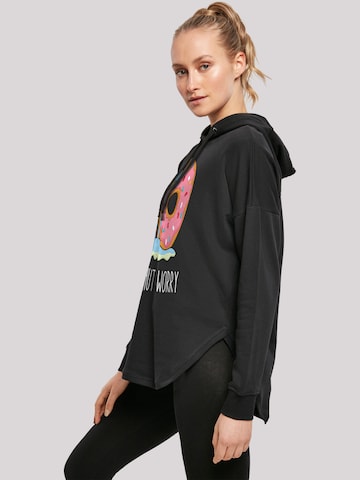 F4NT4STIC Sweatshirt 'Spongebob Schwammkopf Donut Worry Garry' in Schwarz