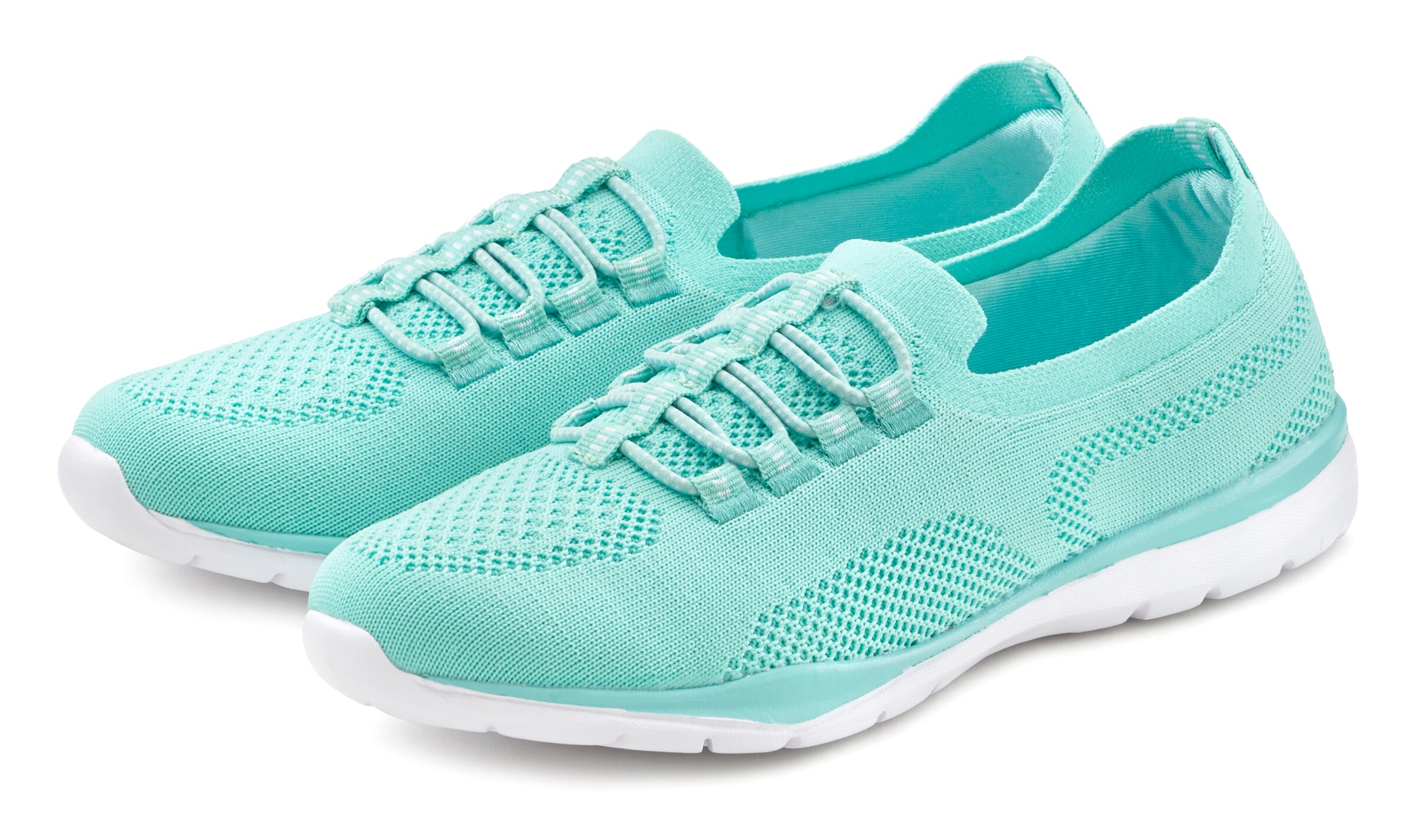 LASCANA Trampki slip on w kolorze zielony