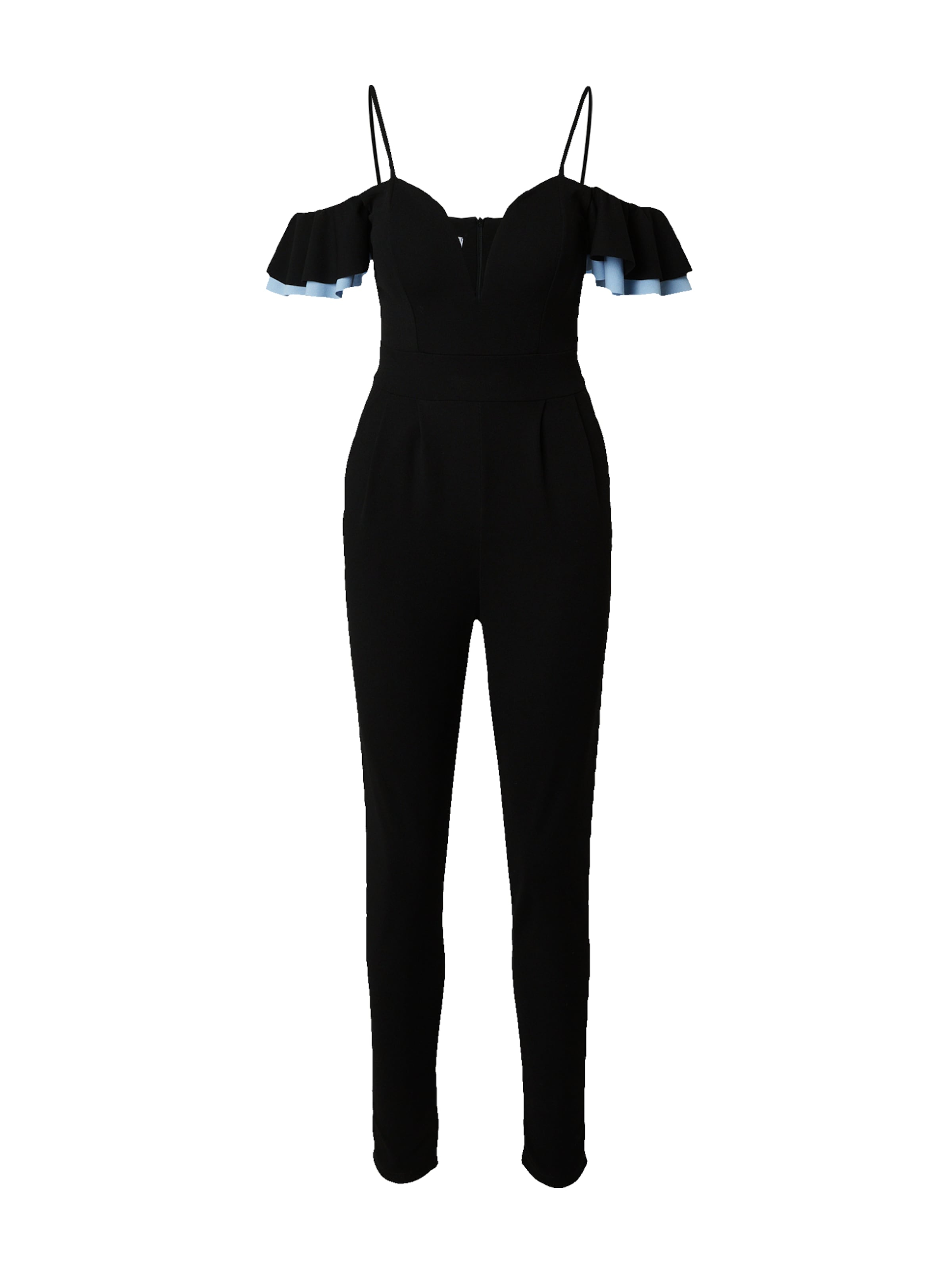 WAL G. - Jumpsuit 'SIMAH' en negro: frente