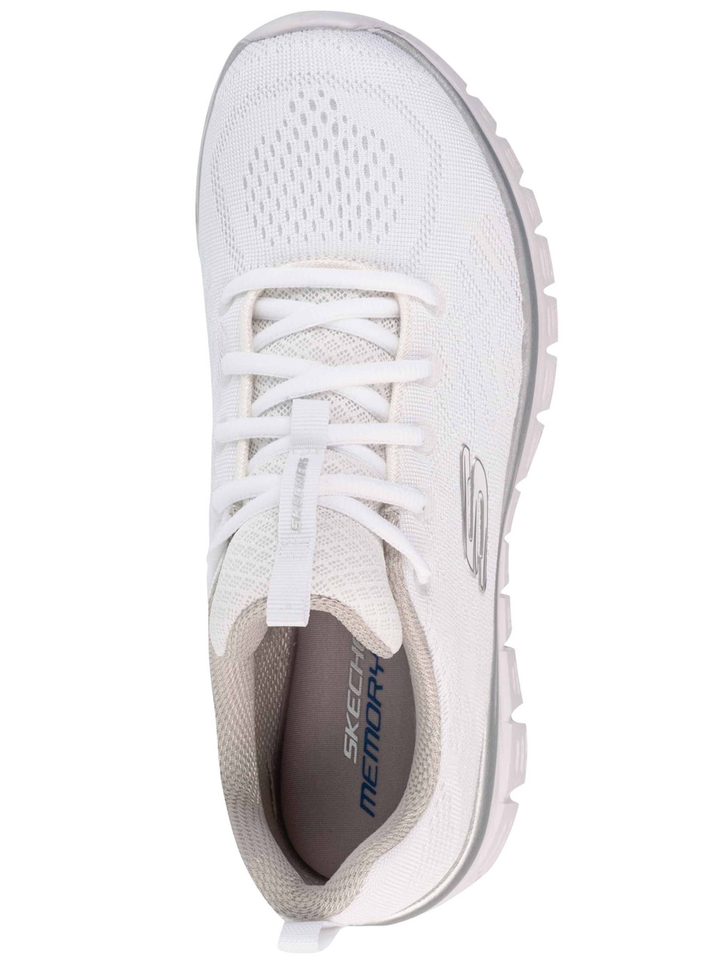 SKECHERS Platform trainers 'Graceful - Get Connected' in White