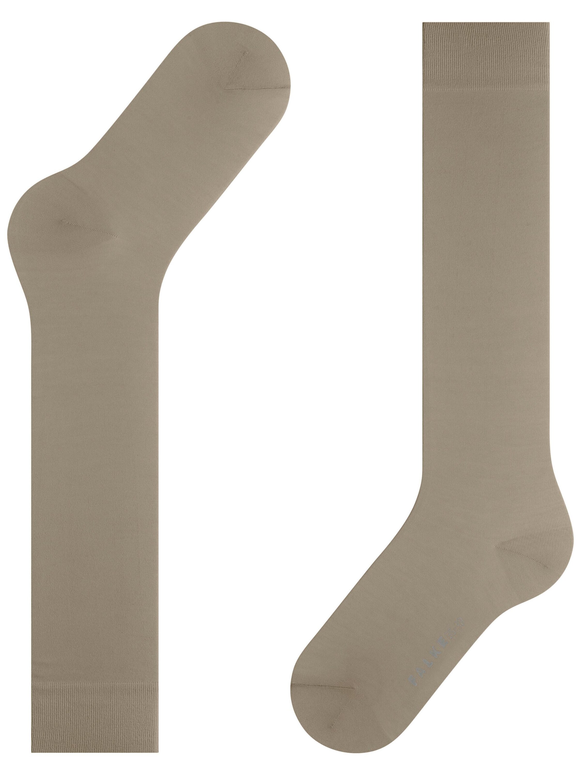 FALKE Knee High Socks 'Cotton Touch' in Beige