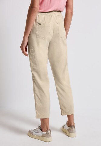 STREET ONE Slimfit Broek in Beige