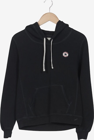 CONVERSE Kapuzenpullover L in Schwarz: Vorderseite