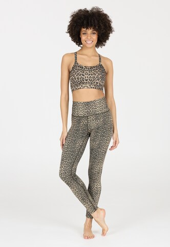 Athlecia Skinny Sports trousers 'Windia' in Beige