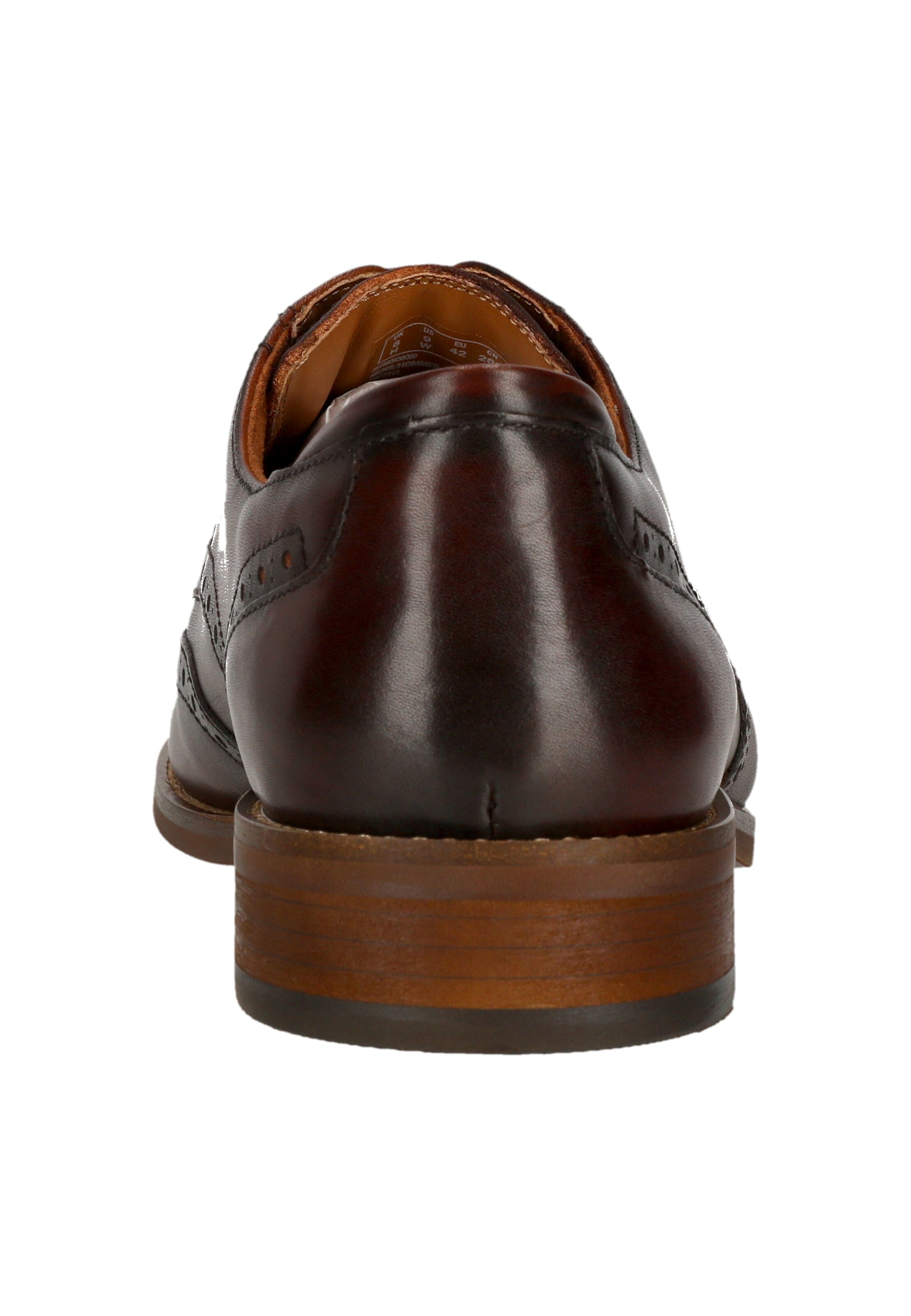 CLARKS Schnürschuhe 'CraftRemi Tip' in Braun