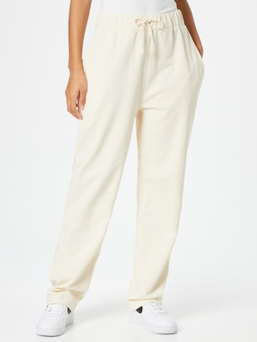 ABOUT YOU Limited Loose fit Trousers 'Rico' in Beige