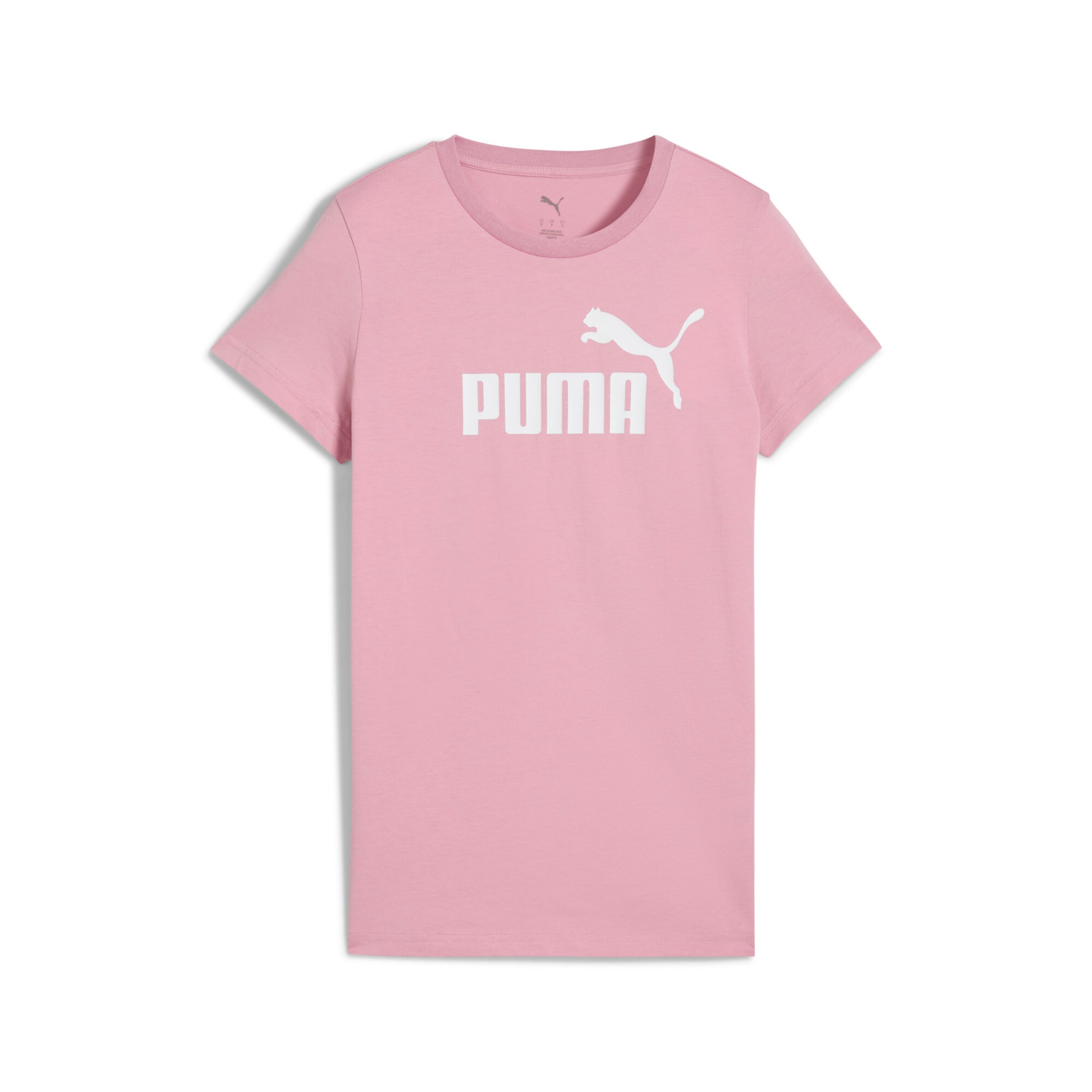 Tricou funcțional 'Ess No. 1' de la PUMA pe roz: față