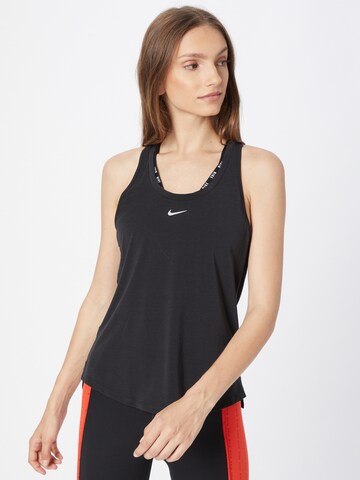 NIKE - Top deportivo en negro: frente