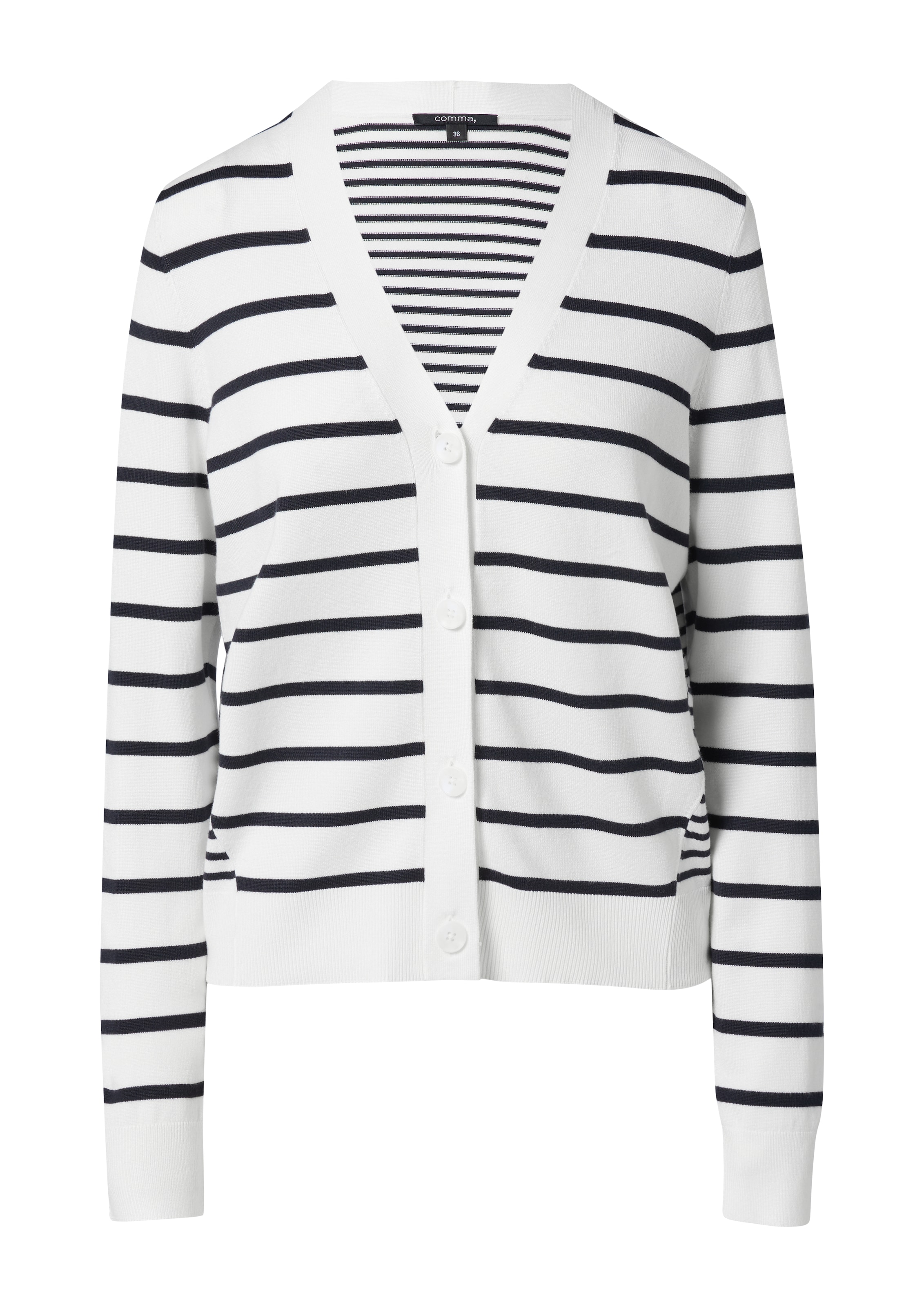 COMMA Kardigán - Biela: predná strana