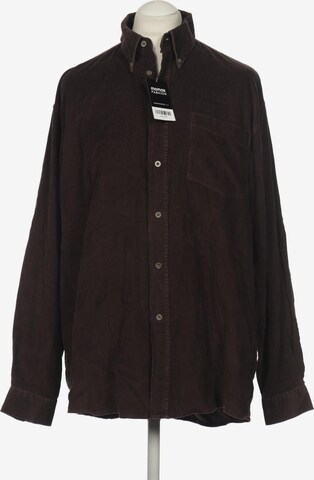 LERROS Button Up Shirt in XL in Brown: front
