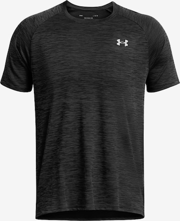 UNDER ARMOUR Performance Shirt 'Tech Textured SS' in Black: front