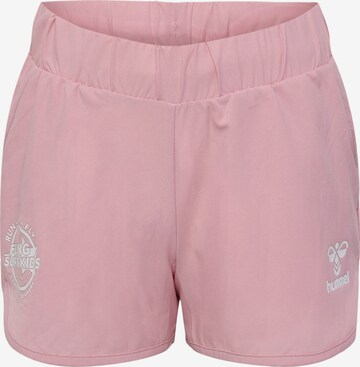 Hummel Regular Workout Pants 'FSK JO JO' in Pink: front