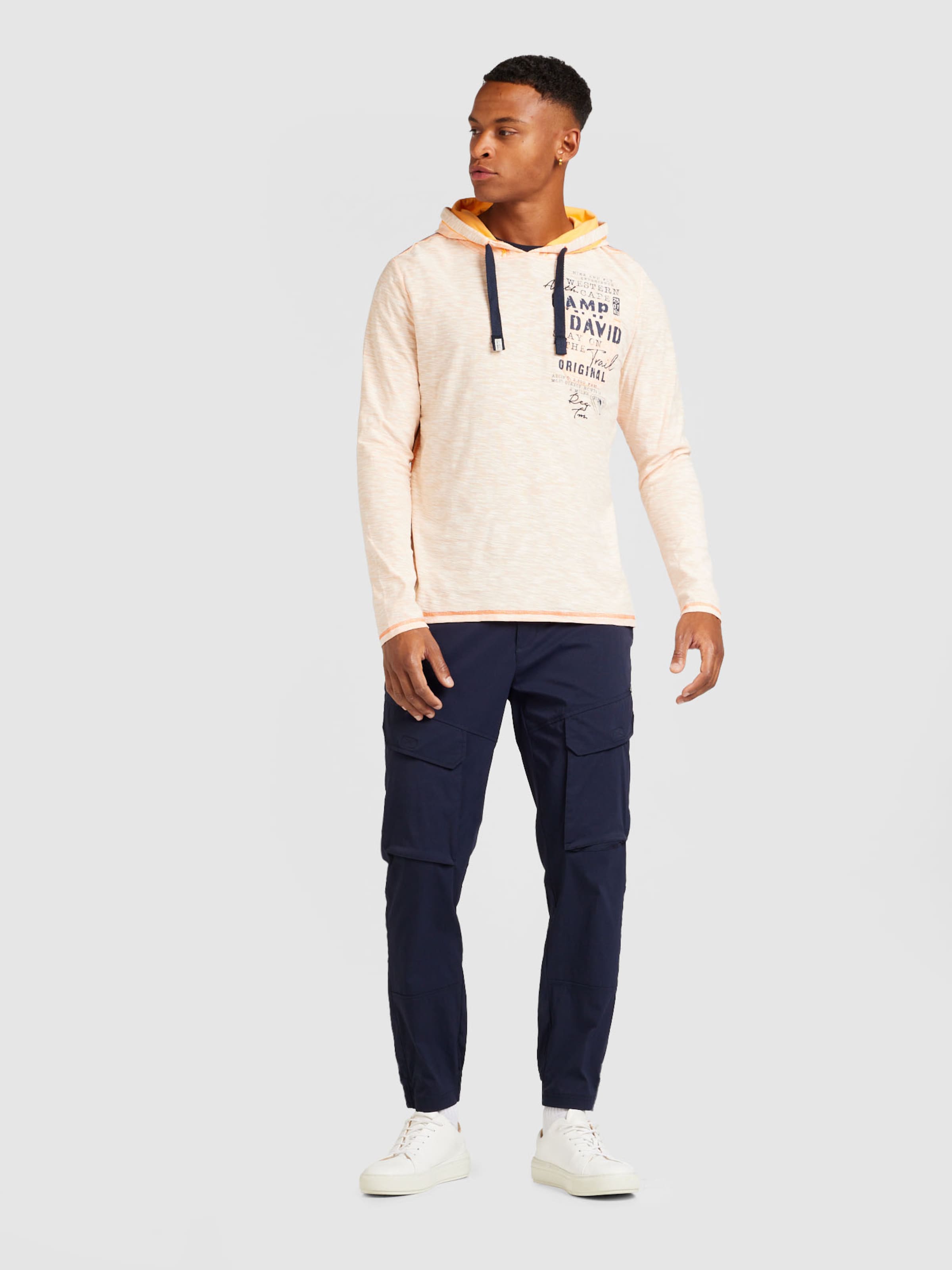 CAMP DAVID Shirt in Pastel Orange ABOUT YOU
