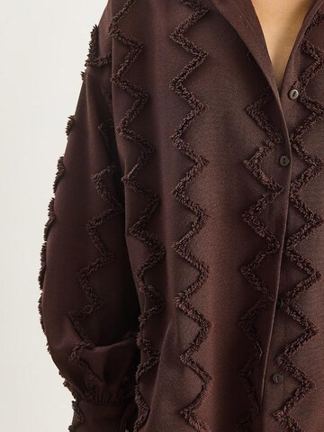 Camicia da donna di Bianco Lucci in marrone