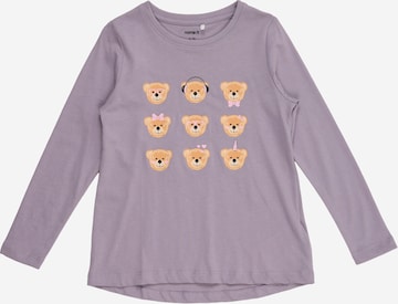 NAME IT T-shirt 'NMFVIOLET' i lila: framsida