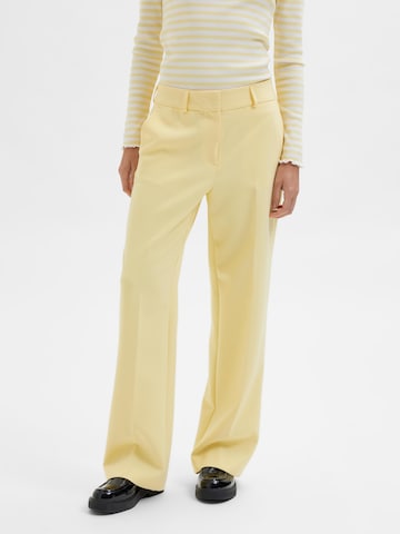 SELECTED FEMME Loose fit Pants 'RITA' in Yellow: front