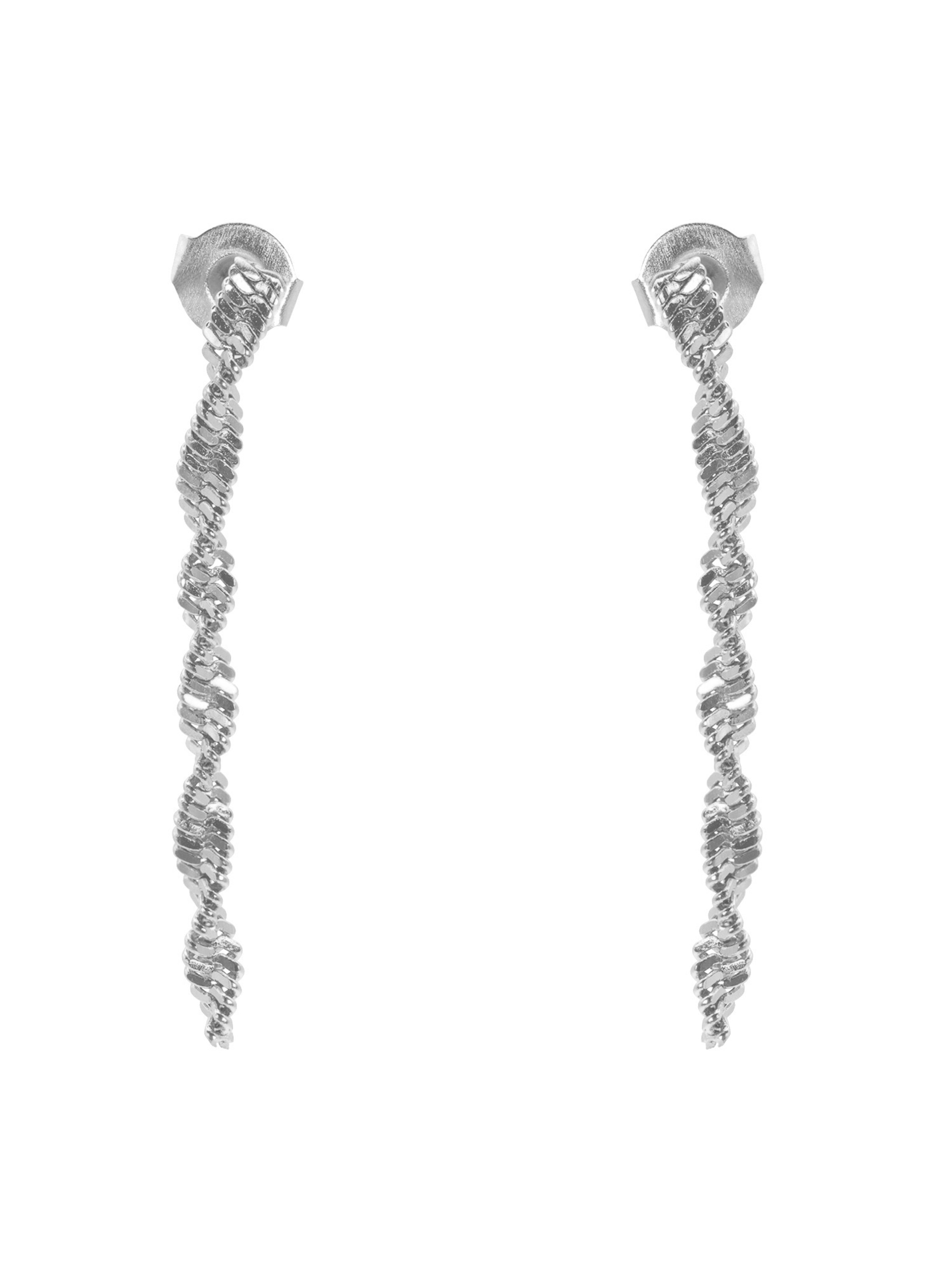 Heideman Ohrringe 'Karto' in Silber: Vorderseite