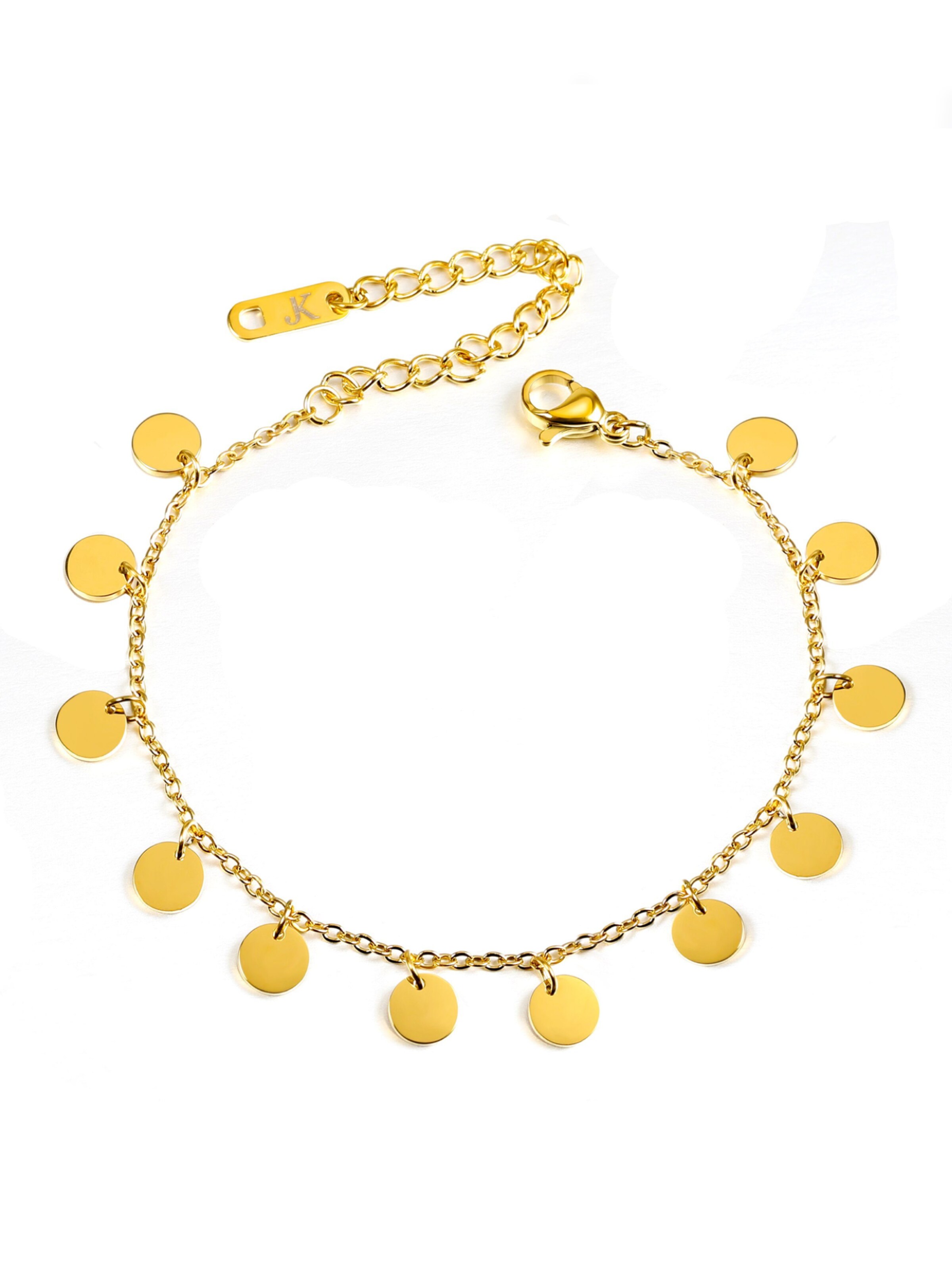 Kim Johanson Bracelet '12 Plättchen' in Gold