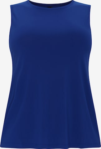 Yoek Top in Blue: front