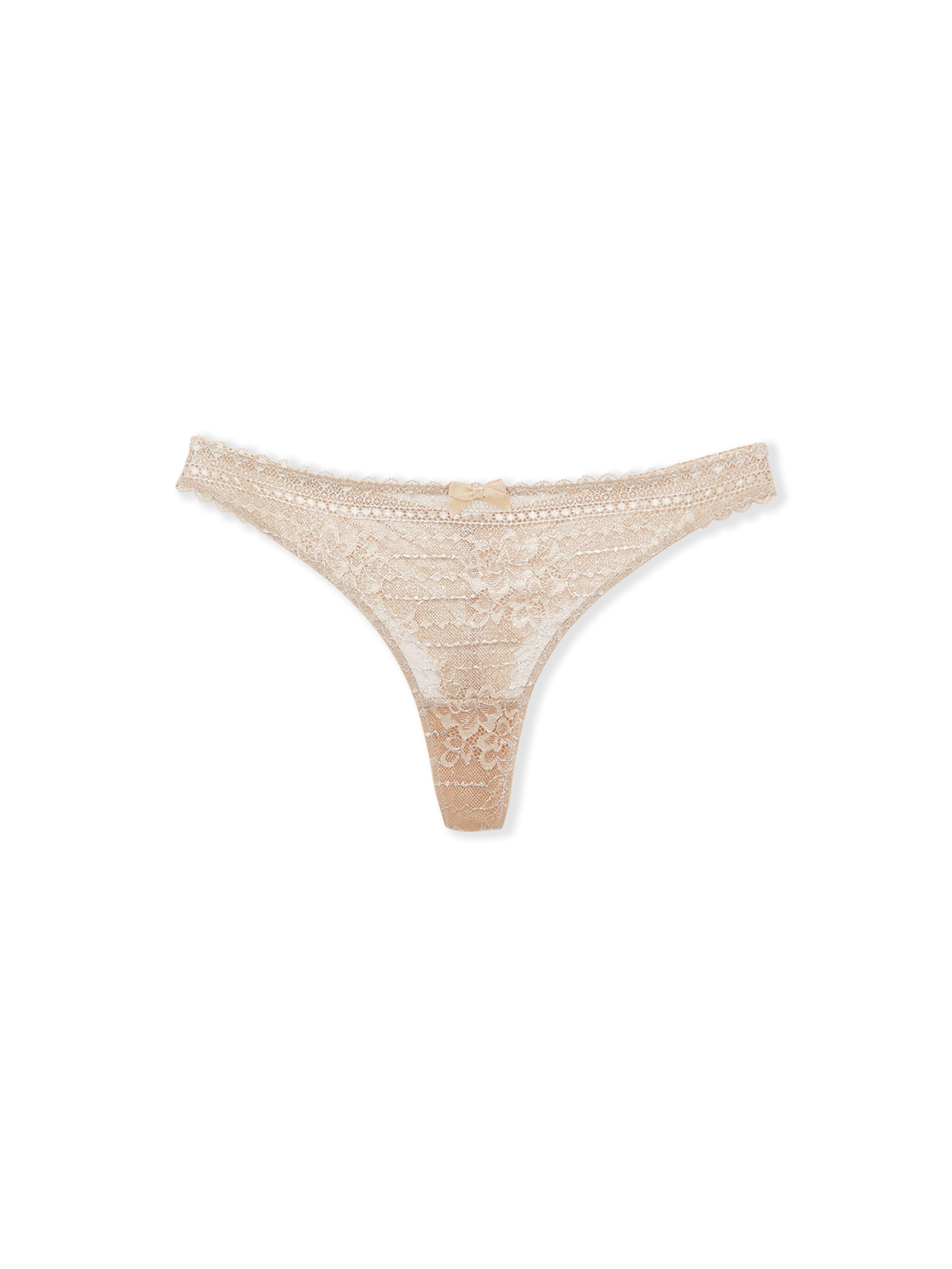 ETAM String in Beige: Vorderseite