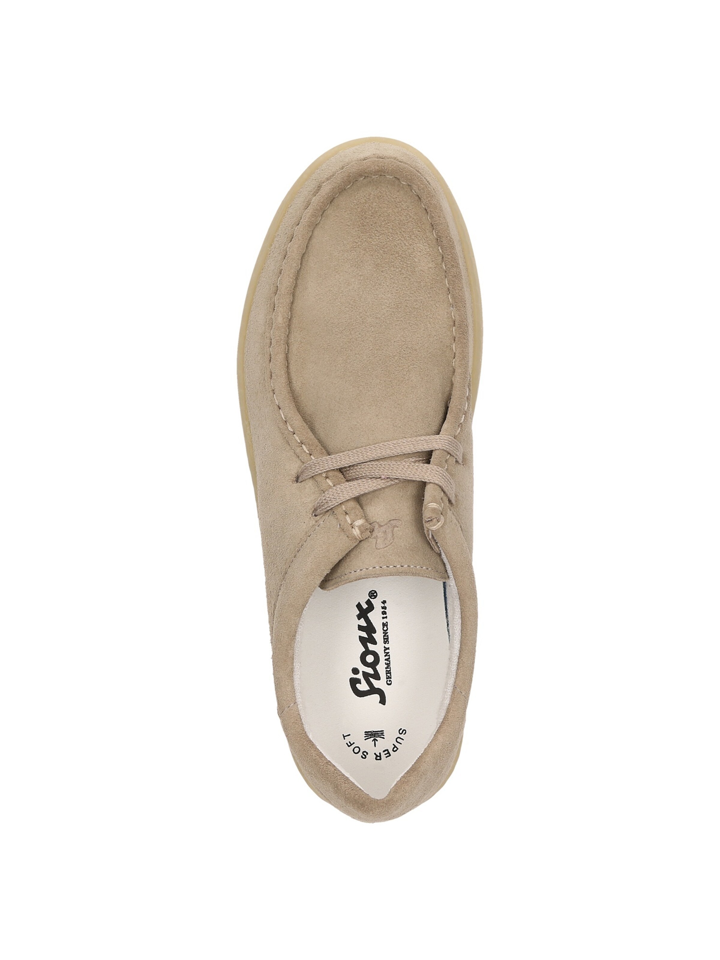 SIOUX Lace-up shoe ' Tedrino-701 ' in Beige