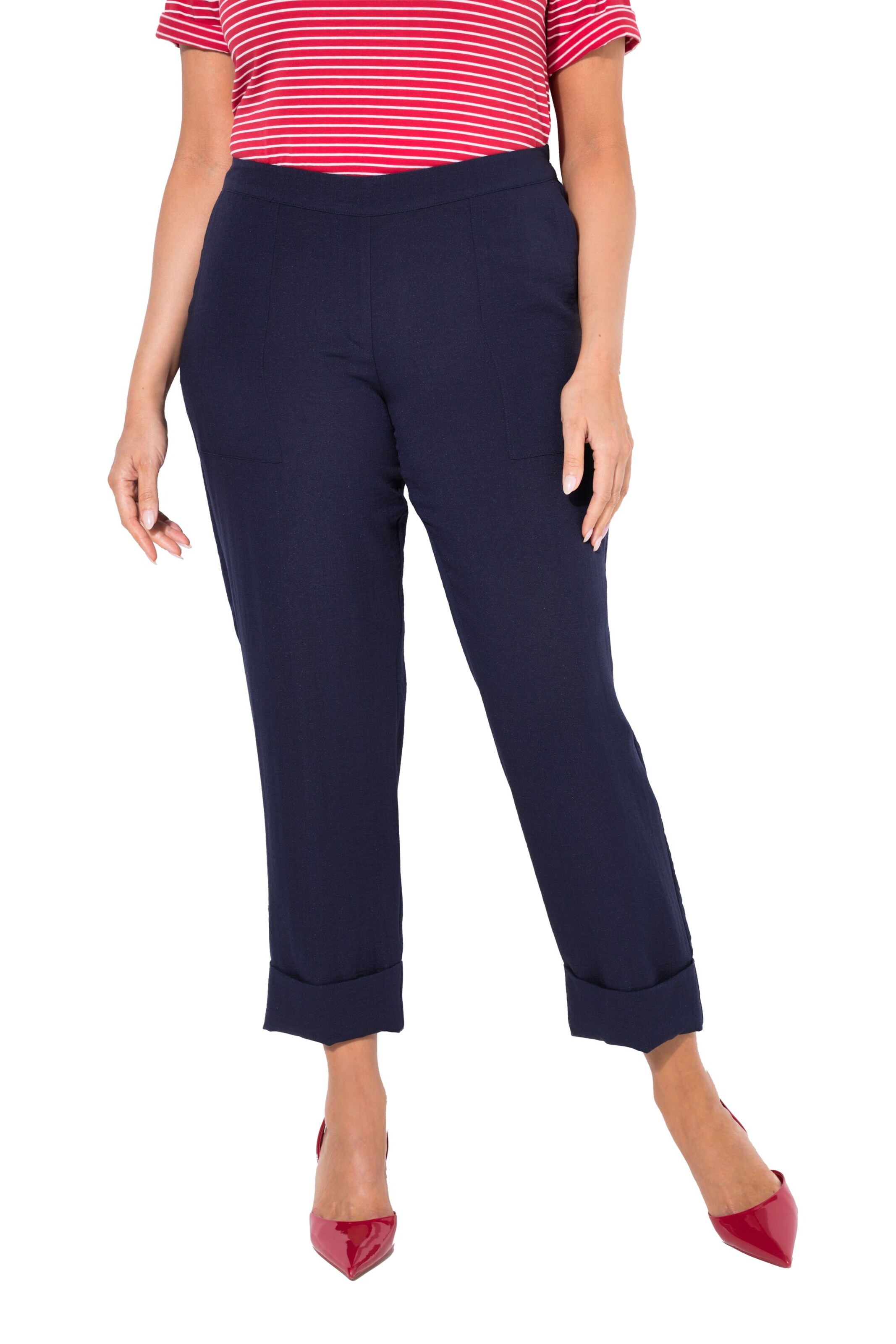 Ulla Popken Regular Hose in Blau: Vorderseite