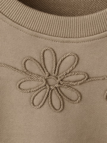 MANGO KIDS Sweatshirt 'FLORA' in Bruin