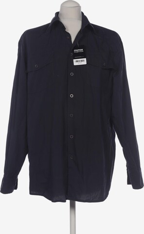 hessnatur Button Up Shirt in M in Blue: front