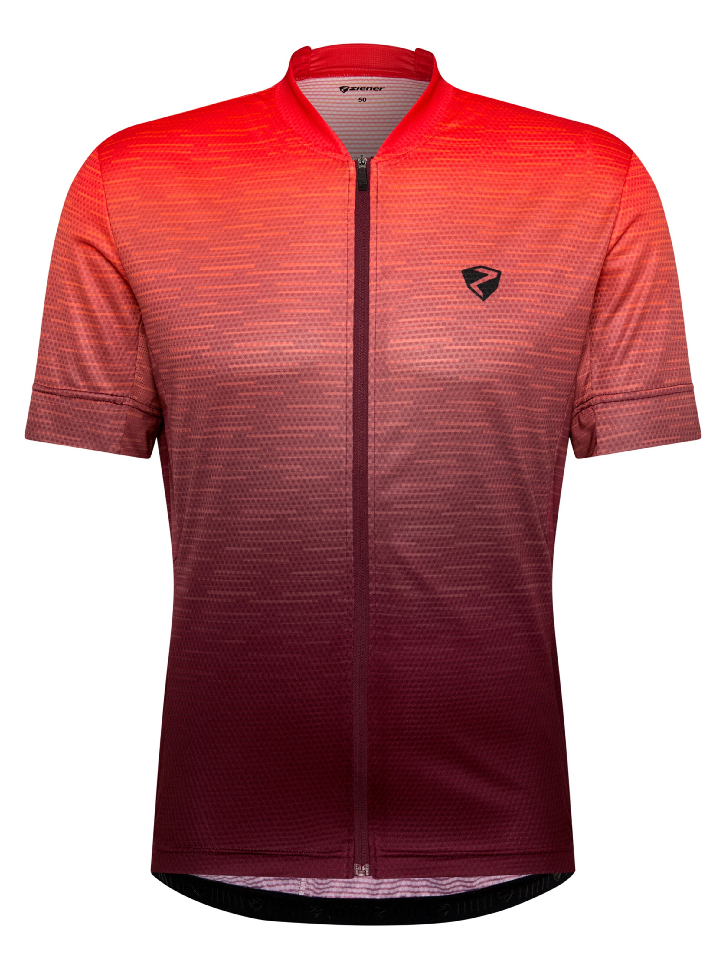 ZIENER Performance Shirt 'NELETE-Z ' in S in Cognac / Red, Item view