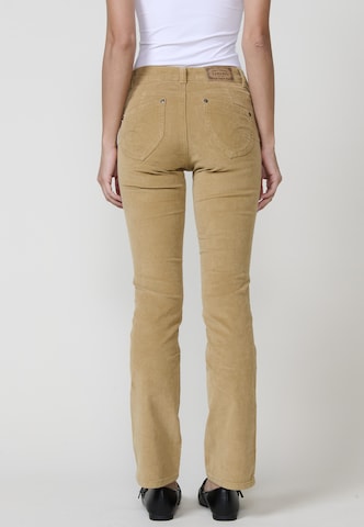 KOROSHI Normální Džíny – béžová