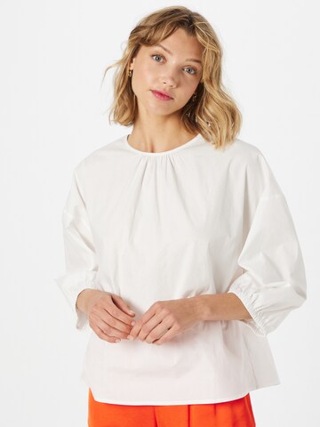 PULZ Jeans Blouse 'PERNILLA' in Wit: voorkant