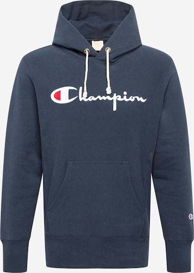 Champion Reverse Weave Sweat-shirt en bleu marine / rouge / blanc, Vue avec produit