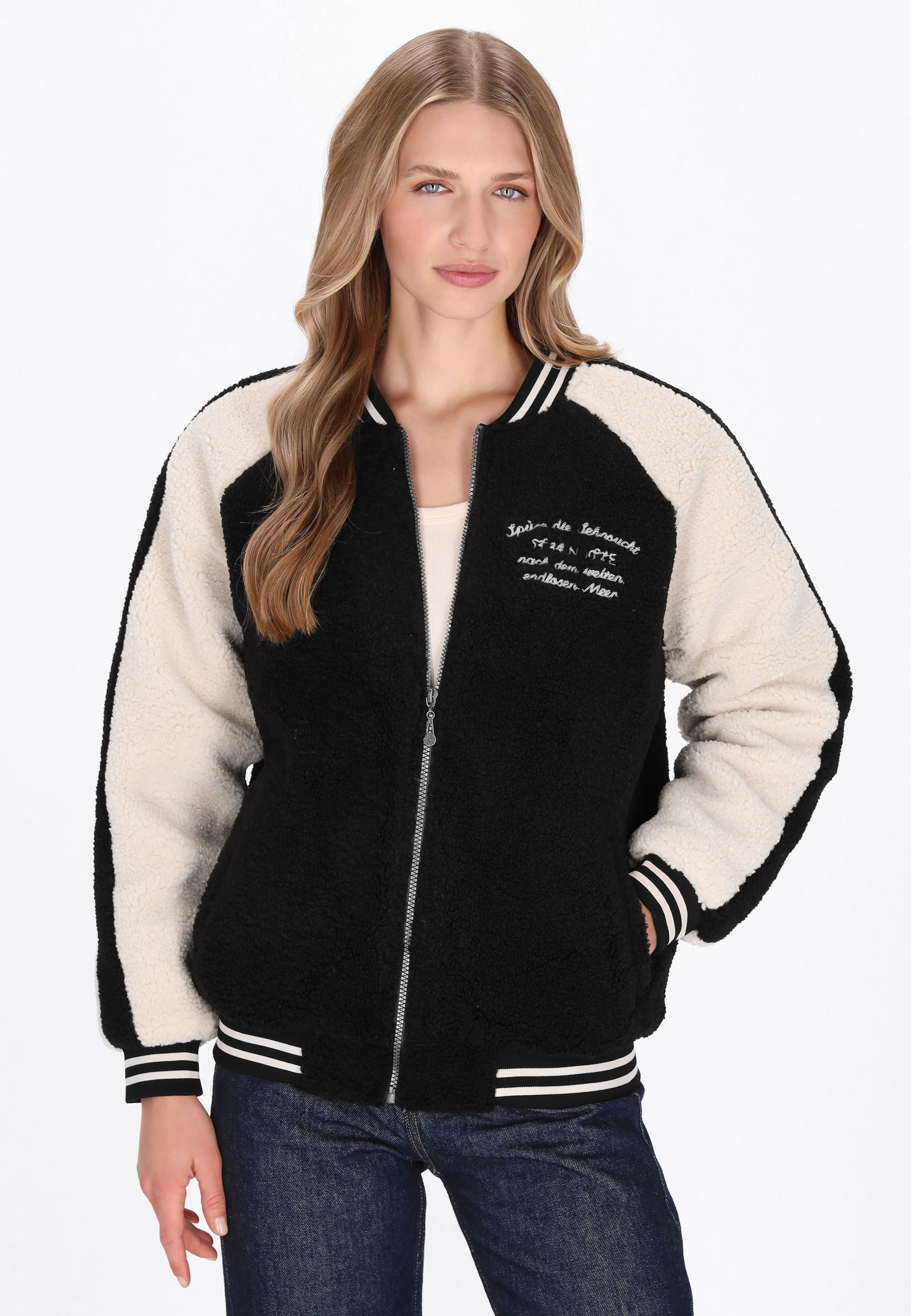 DreiMaster Vintage - Chaqueta de entretiempo en negro: frente