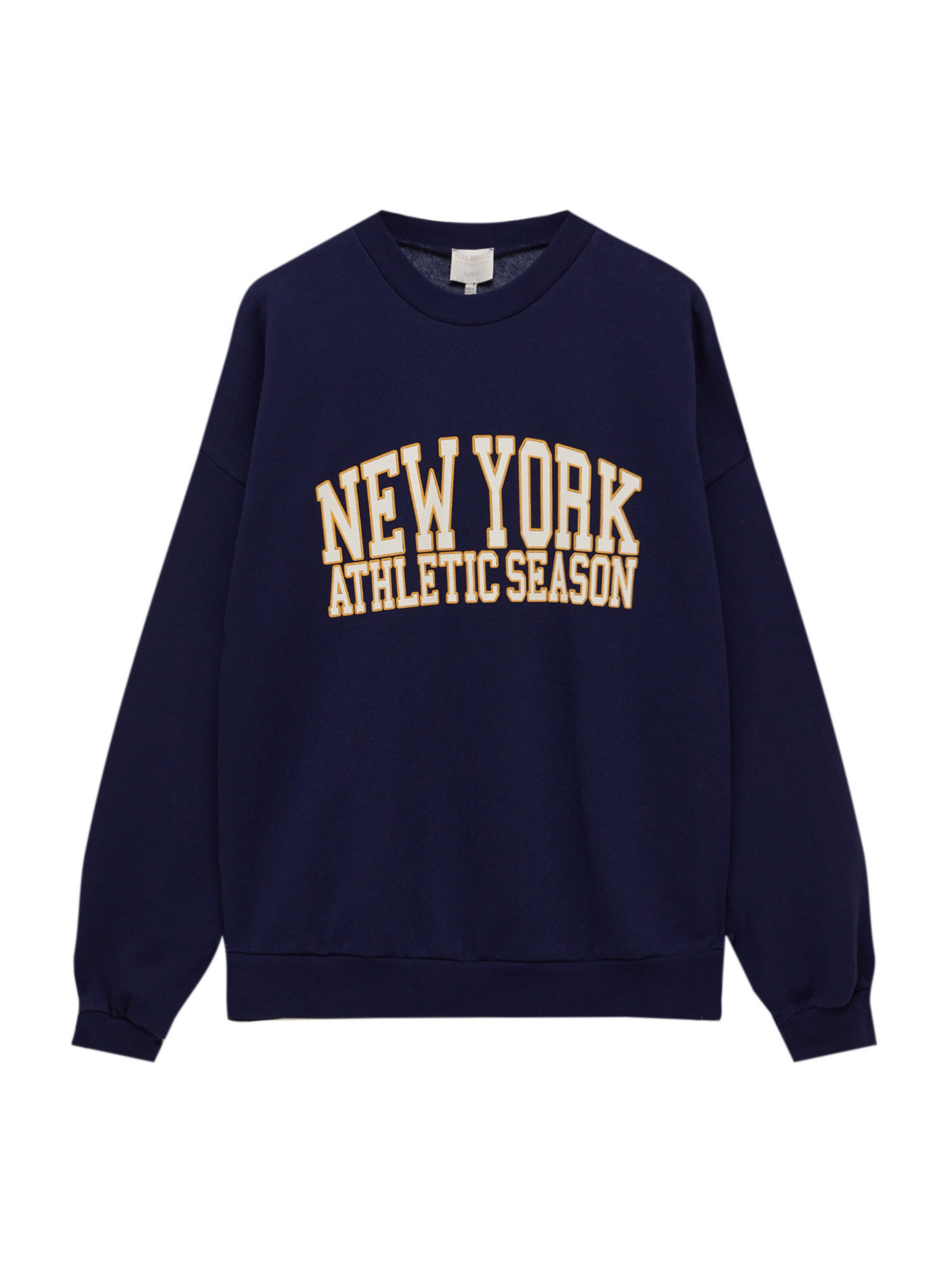 Pull&Bear Суичър в синьо: отпред