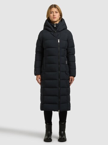 khujo - Sobretudo de inverno 'Sanve' em azul: frente