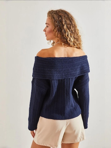 Bianco Lucci Pulover 'Pullover' | modra barva
