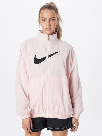Nike Sportswear Демисезонная куртка 'Essential' в Ярко-розовый: спереди