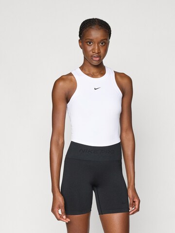 NIKE Športni top 'ONE' | bela barva: sprednja stran