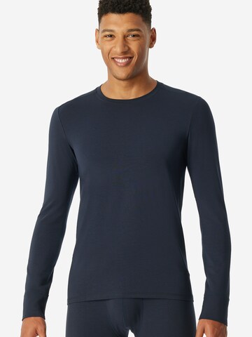 Maillot de corps SCHIESSER en bleu : devant